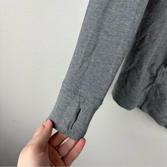 Lululemon Heathered Mod Medium Gray Athleisure Coast Wrap Size 6 - Picture 3 of 8